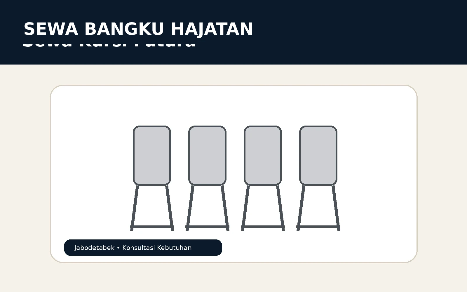 Sewa Bangku Hajatan