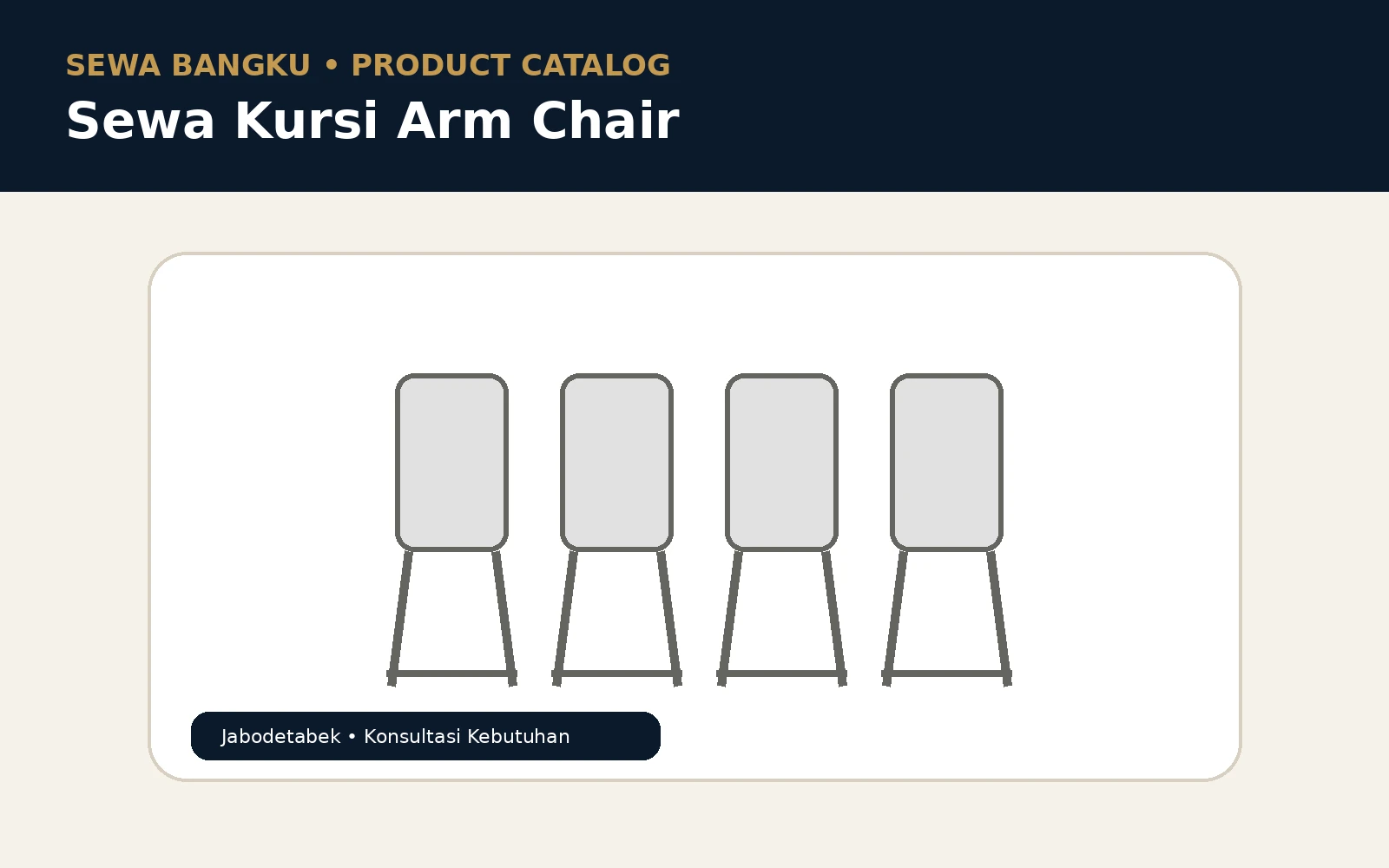 Sewa Arm Chair untuk Area Lounge Acara