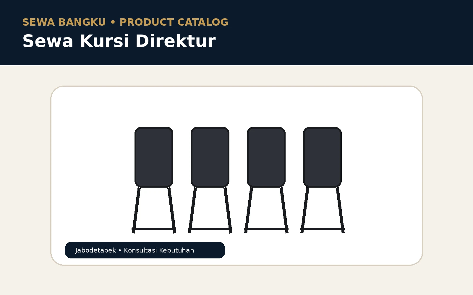 Kursi Direktur untuk Ruang Tunggu dan Acara Bisnis