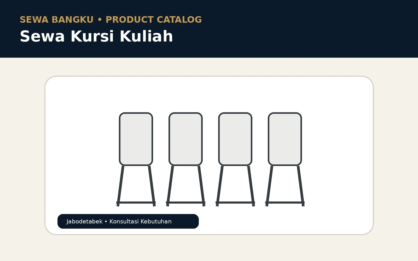 Sewa Kursi Lipat untuk Pelatihan dan Workshop