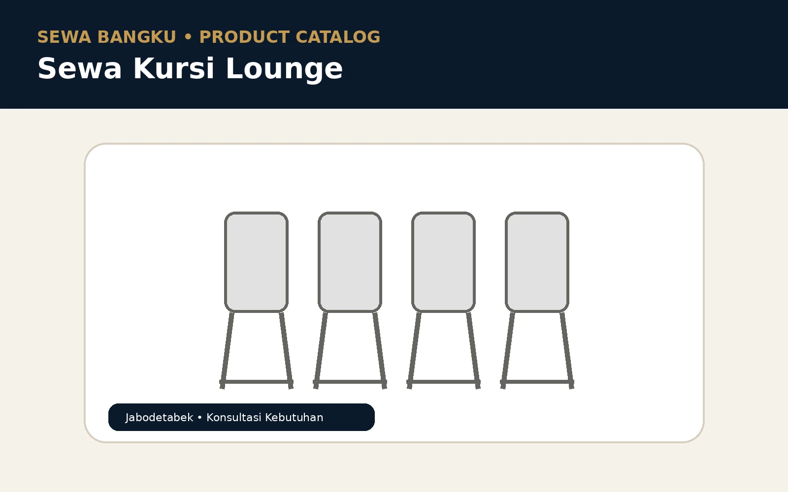 Sewa Sofa Lounge untuk Acara dan Pameran