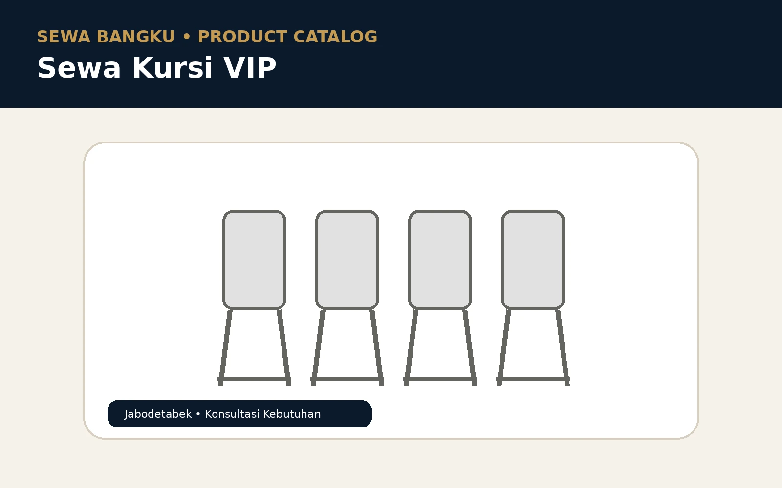 Kursi VIP untuk Tamu Penting: Panduan Penataan